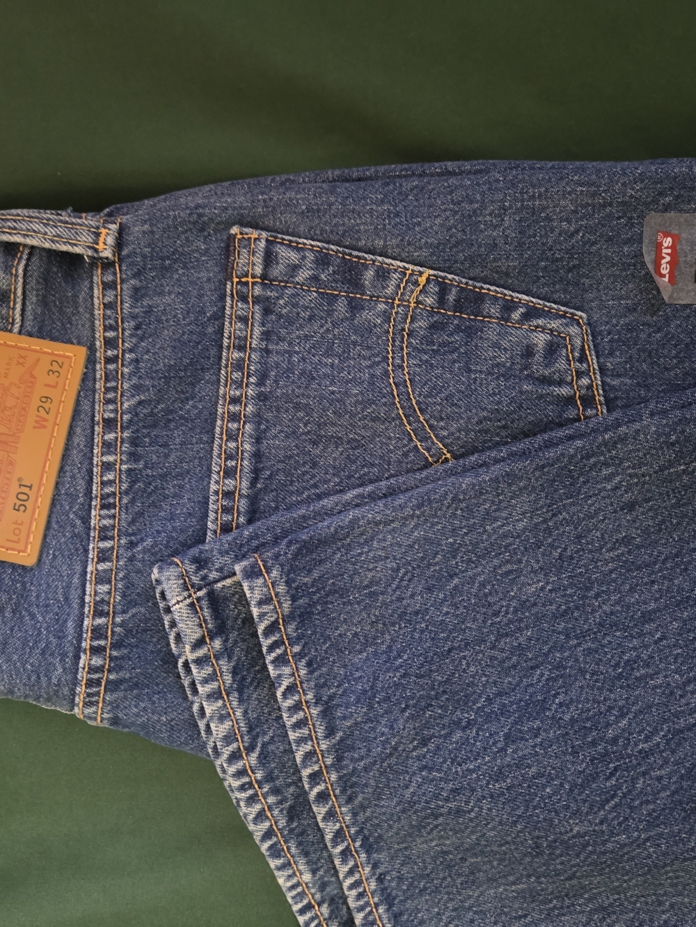Levi's 501 Classic Blue Straight Leg Jeans